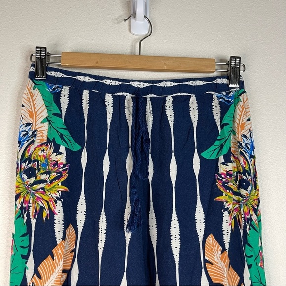 Free market by flying tomato Flowy tropical pants size small - Picture 2 of 8